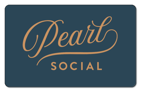 Pearl Social over purple background